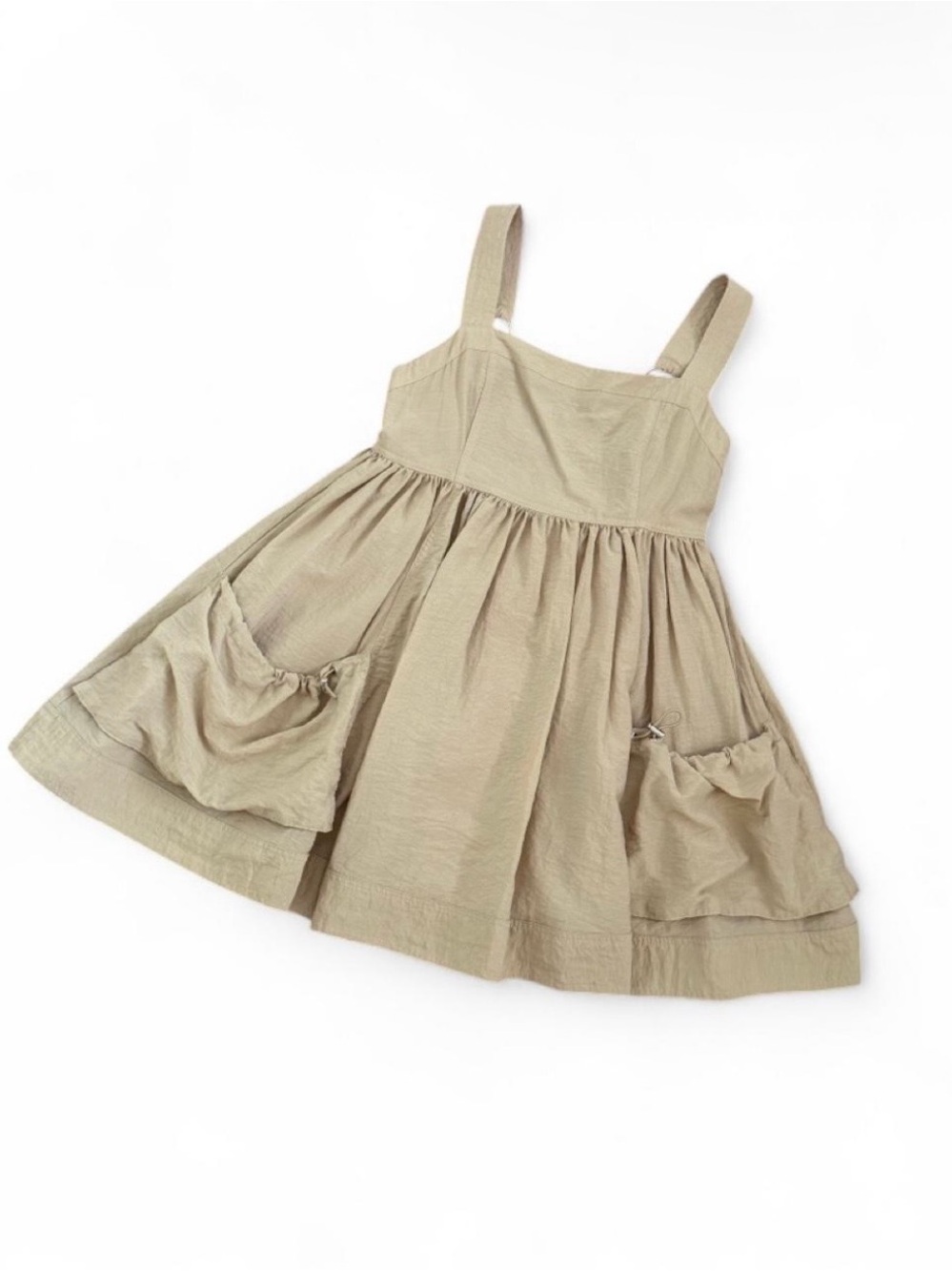 Forever 21 Tan Sleeveless Mini Dress with Pockets